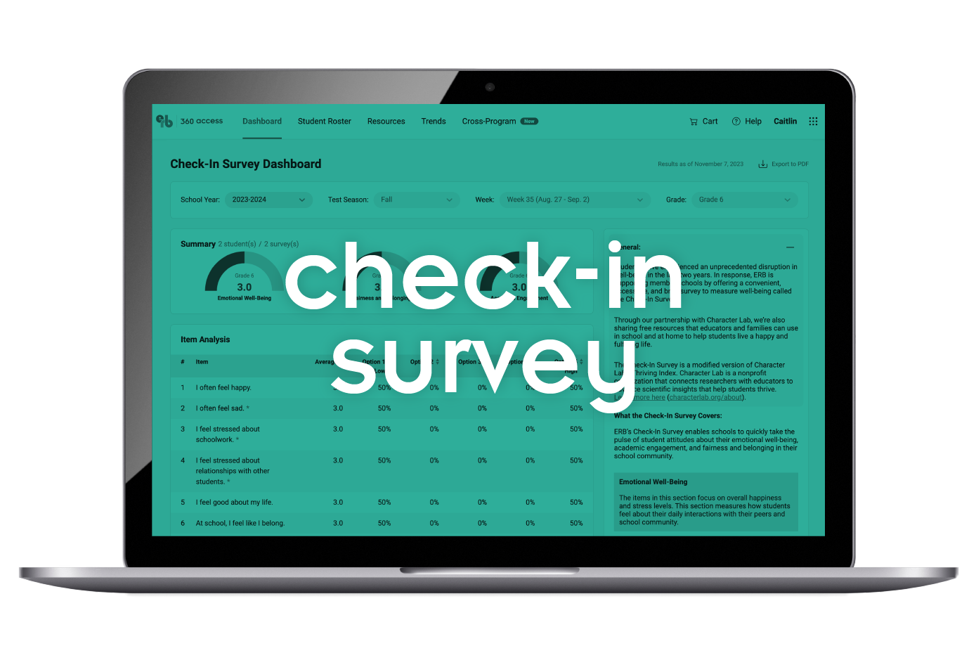 Check-in Survey